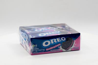 Печенье Oreo c клубничным кремом 27,6 гр